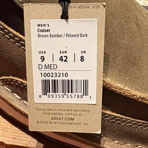 Ariat Men's Cruiser Chukka Boots in Brown Bomber